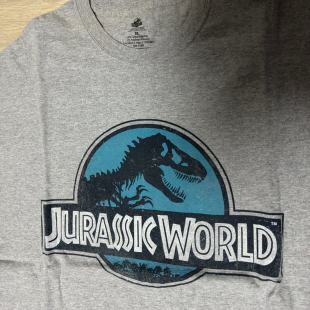 쥬라기 공원 오피셜 티셔츠 XL 회색