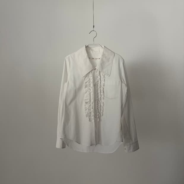 Frill Big Collar Blouse