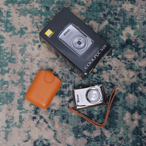 Nikon 니콘 쿨픽스 S01 빈티지 디카 제니 디카 풀박스 실버