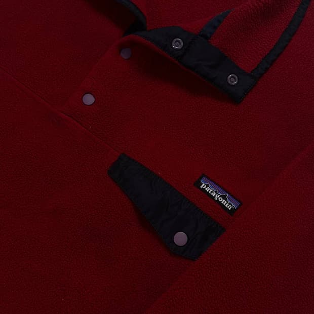 patagonia 파타고니아 신칠라 헤비웨이트 버건디 블랙 M