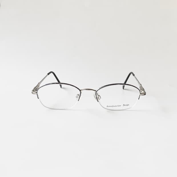 886 마블그레이 데드스탁 빈티지안경 반무테 초경량 클래식 픽키