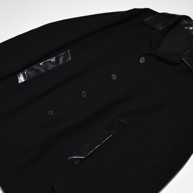 yohji yamamoto 80s cowskin carcoat