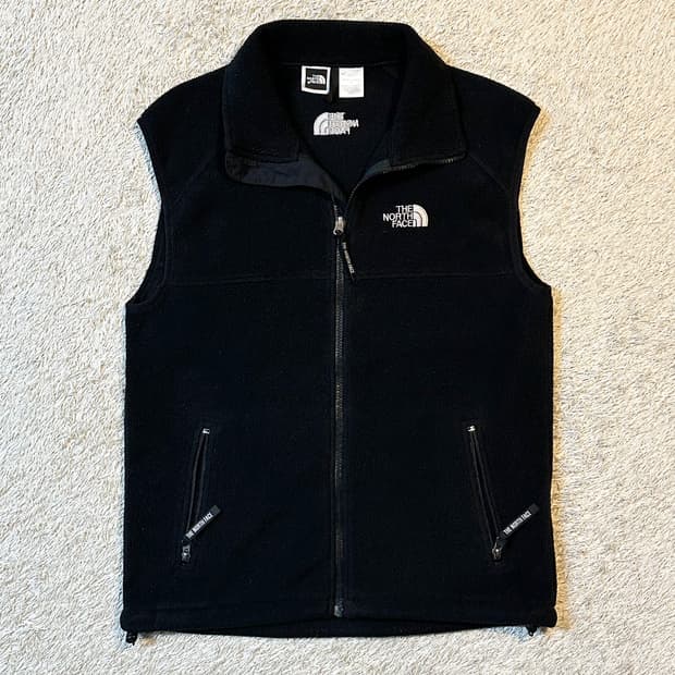 노스페이스 폴라텍 플리스 조끼 베스트 블랙