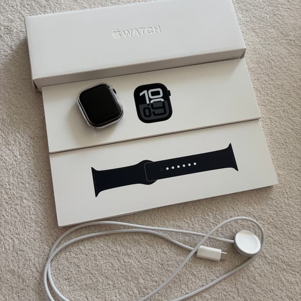 애플워치10 46mm GPS모델 (제트블랙) 풀박스