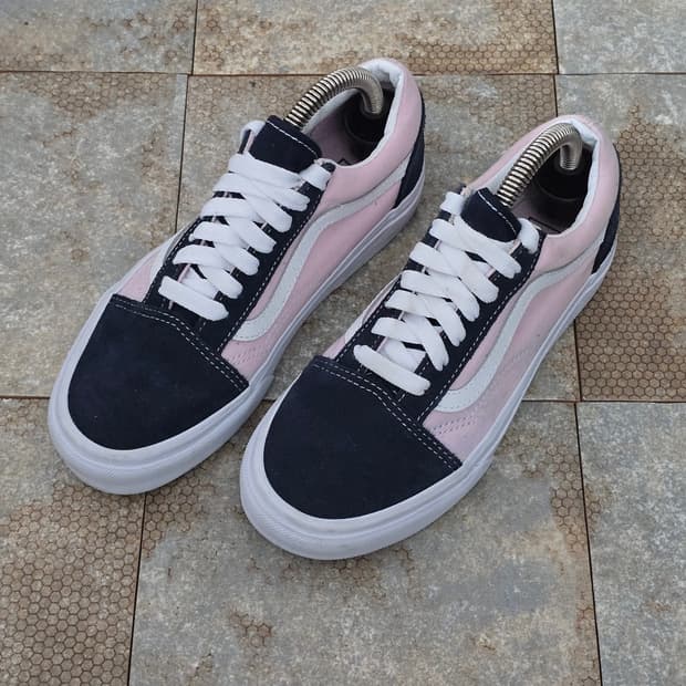 (220)반스 올드스쿨 핑크 네이비