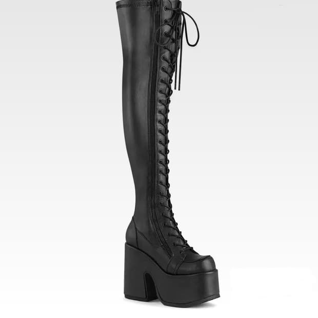 데모니아 Demonia 카멜 w8 (245) 플랫폼 부츠 락샵 스탠딩화