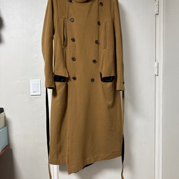 Bed J.W. Ford  2017 FW 더블 브레스트 넥커프  롱 코트