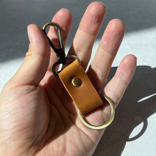 Oribell 베지터블 소가죽 멀티 유틸리티 키링 열쇠고리