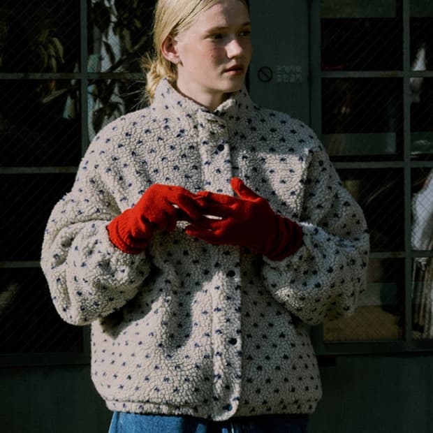 프리터 도트 플리스 자켓