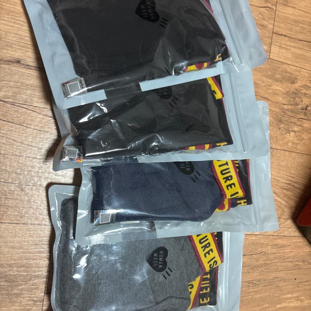 휴먼메이드 복서브리프 팬티 L 블랙 차콜 네이비