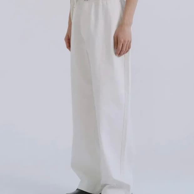 노운 벨티드 데님 팬츠