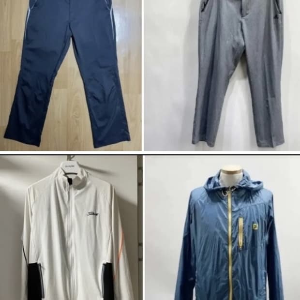 아디다스 골프 바지 2개 + 타이틀리스트 골프 자켓 2개 총 4개 일괄