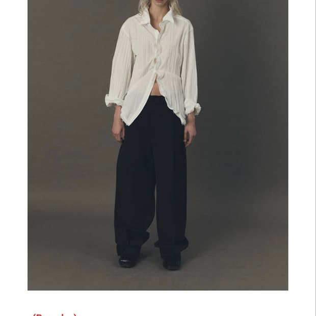 이예 yiyae crinkled cut off wire shirt 화이트