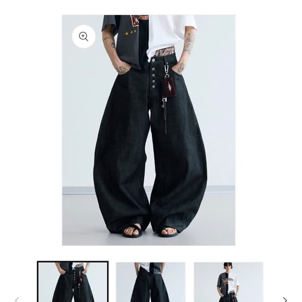 Peoplesense black raw denim button fly