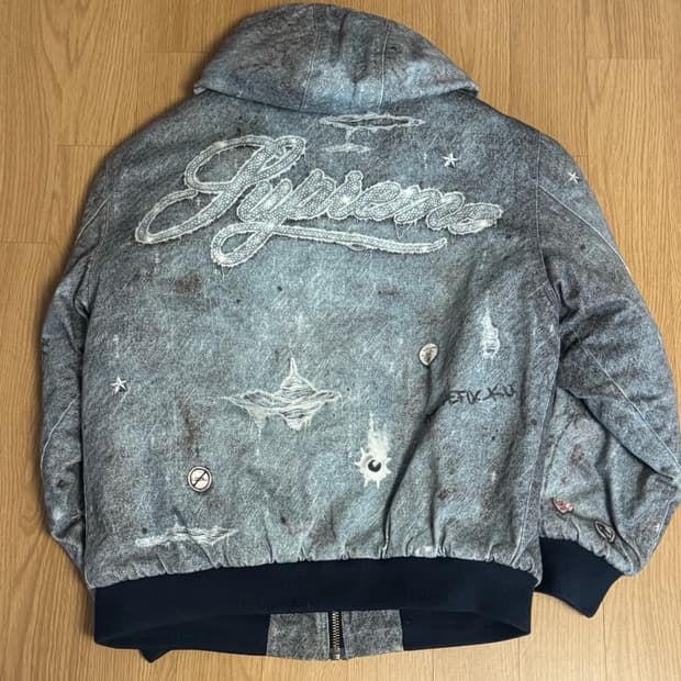 슈프림 HJR 트롱프 뢰유 후드 워크 자켓 블루 - 24FW