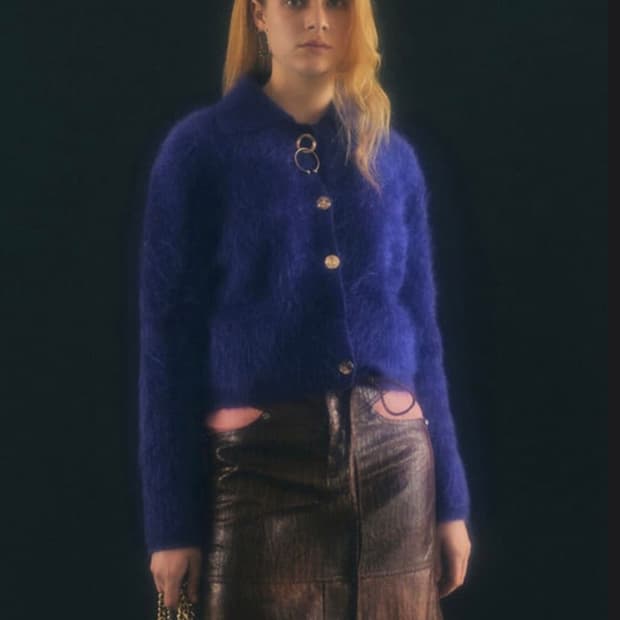 Andersson Bell 앤더슨벨 헤일리 헤어리 니트 자켓 XS