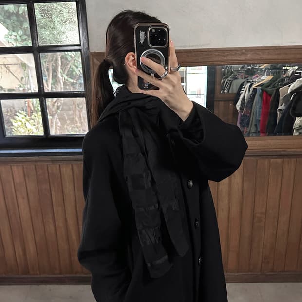 GIVENCHY logo sheer silk scarf