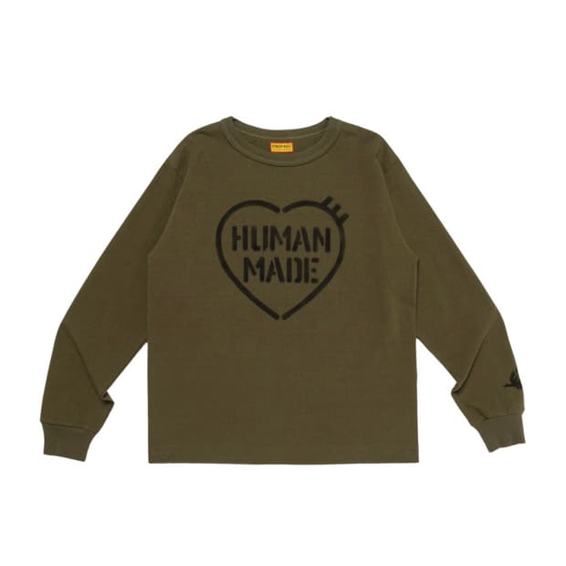 휴먼메이드 밀리터리 롱슬리브 티셔츠