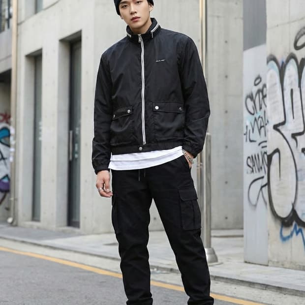 디스퀘어드2 블랙 바람막이 자켓_48