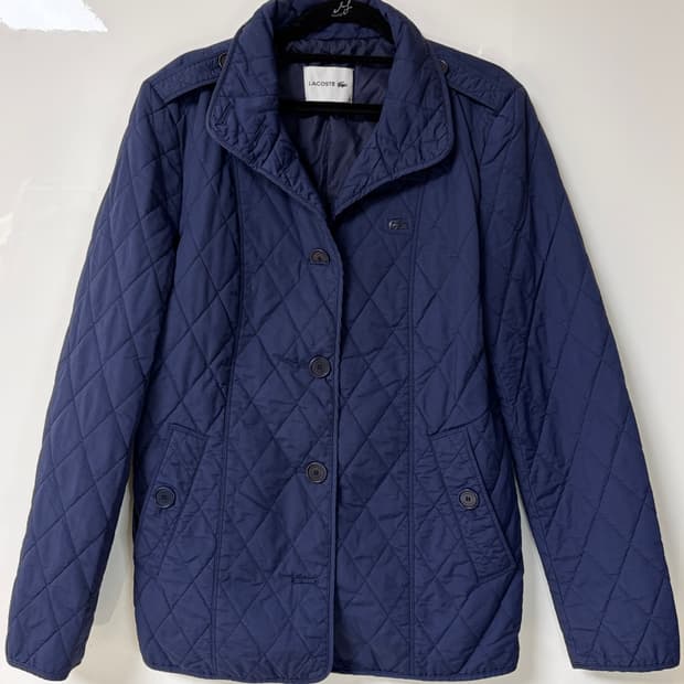 라코스테 네이비 퀼팅 자켓