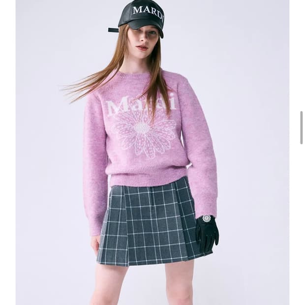 새상품) 마르디 메크르디 악티프 플리츠 미니스커트 S