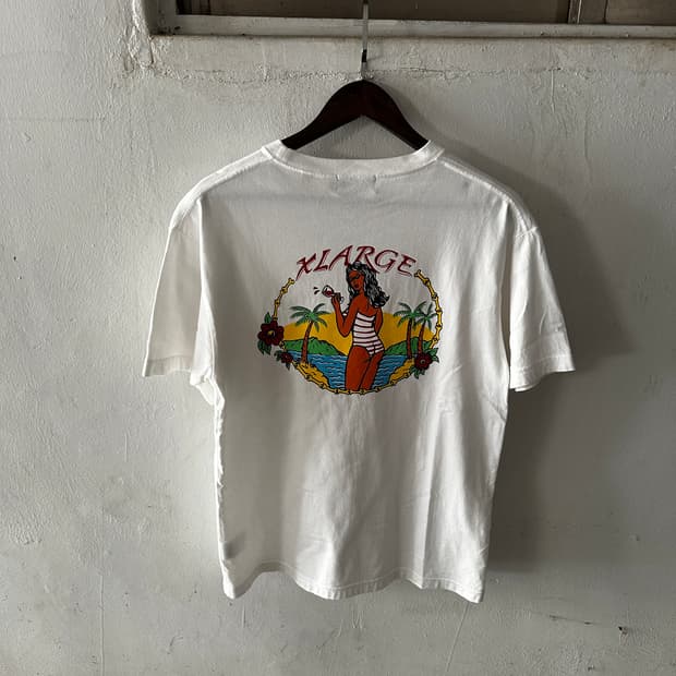 XLARGE 하와이안 그래픽 반팔 티셔츠