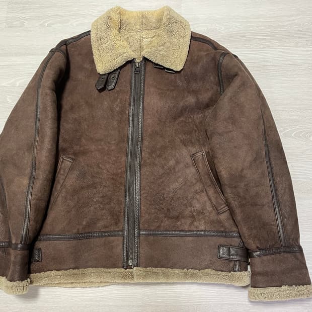 B-3 양가죽 무스탕자켓 XL