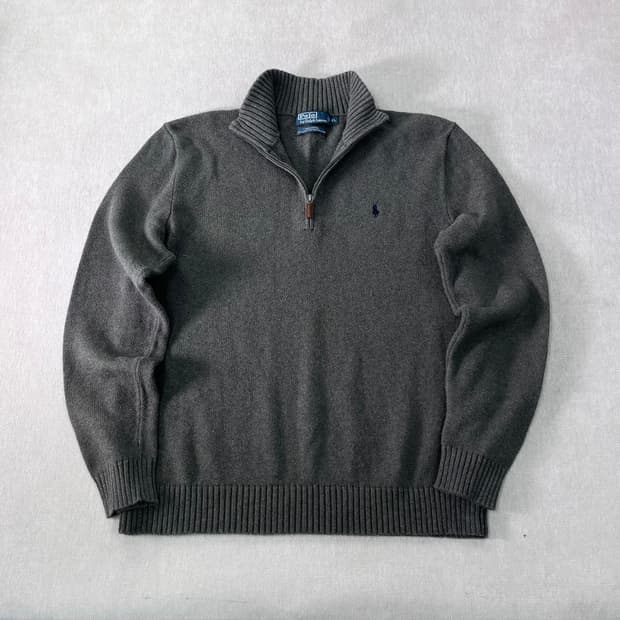 100 폴로랄프로렌 반집업 코튼 니트