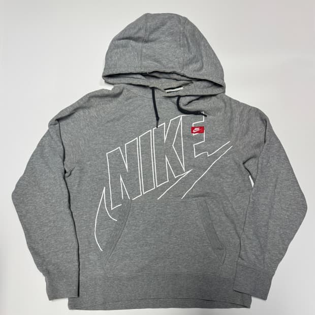 나이키 올드스쿨 빅 프린팅 스웻 후드티 L