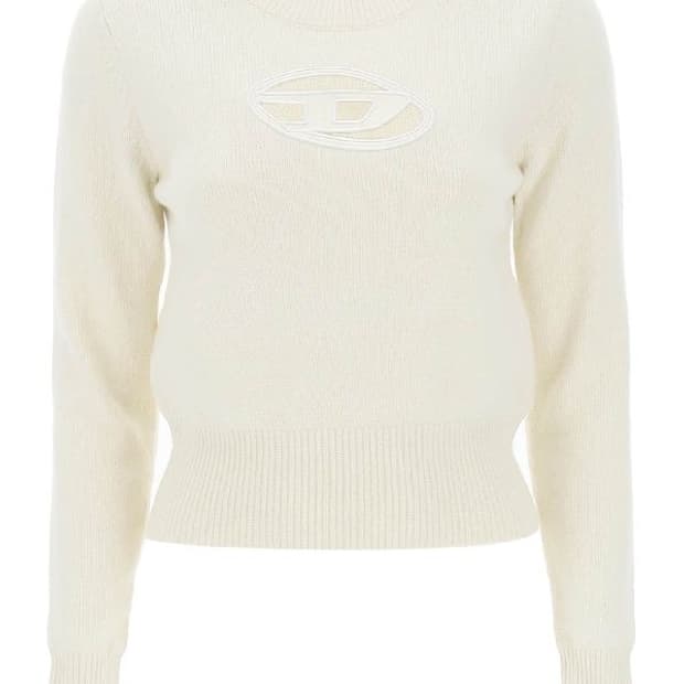 M AREESA 컷아웃 로고 니트