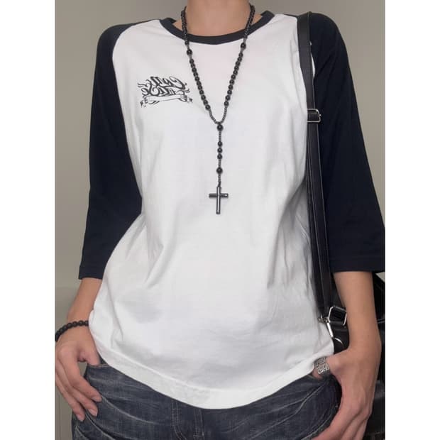 빈티지 펑크 락시크 y2k 나그랑 롱슬리브