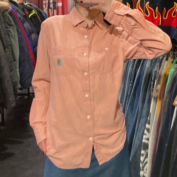 [IM] 칼하트 코랄핑크 긴팔셔츠
