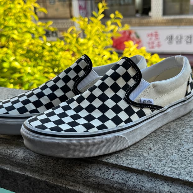 반스 체커보드 슬립온 270mm