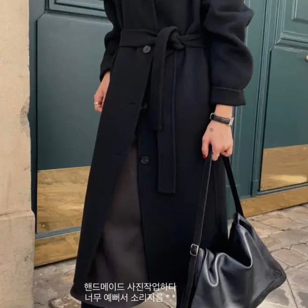 젬마월드 루브르 캐시미어 핸드메이드 코트