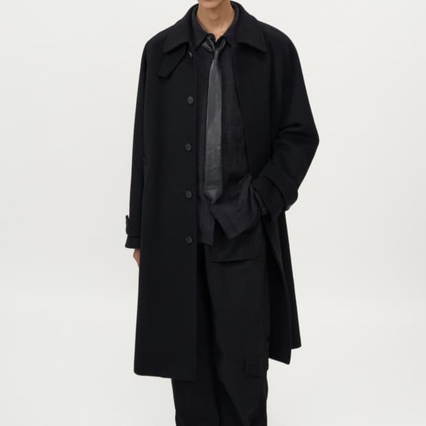 25FW 인사일런스 마펠 캐시미어 발마칸 코트