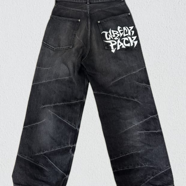 WRECK PACK × FUTURE ARCHIVE BAGGY DENIM