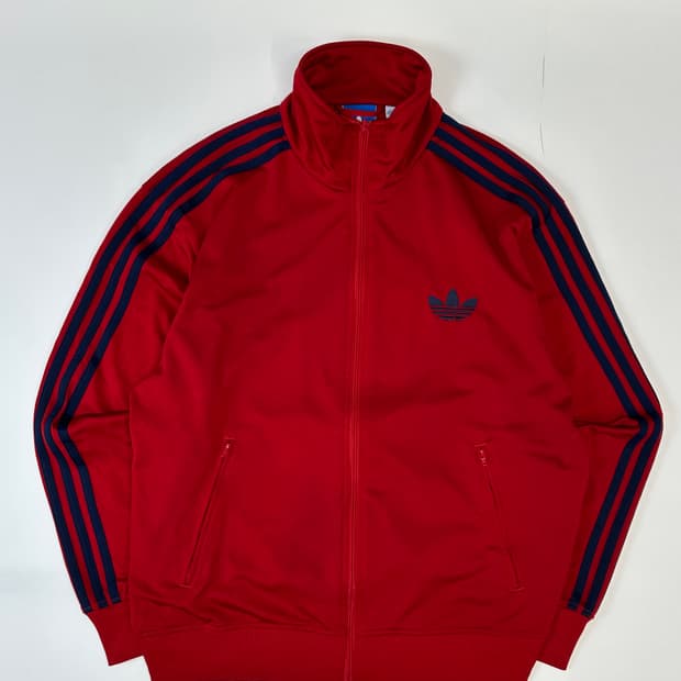 아디다스 110) 오버핏 버건디네이비 마룬 저지트랙탑