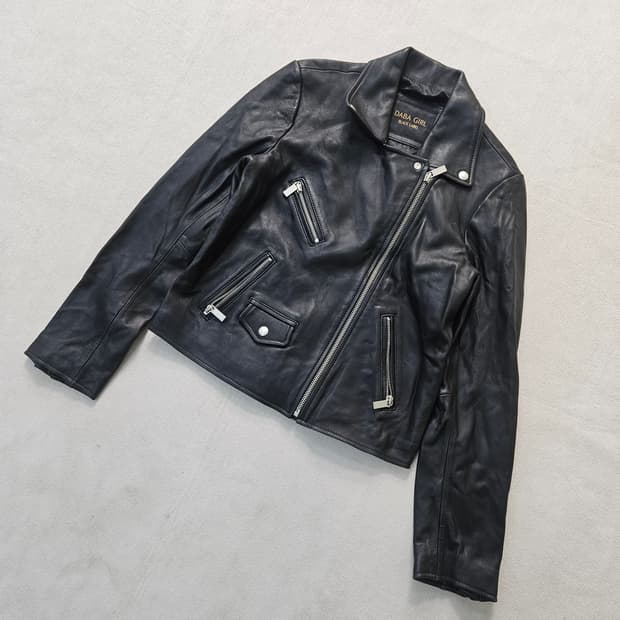 F 다바걸 여성 가죽 라이더 자켓 0327Y