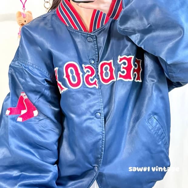 레드삭스 빈티지 바시티