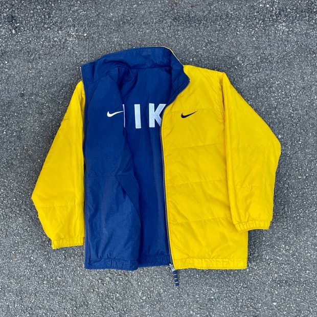 90s 나이키 리버시블 올드스쿨 빅로고 점퍼 자켓 XL