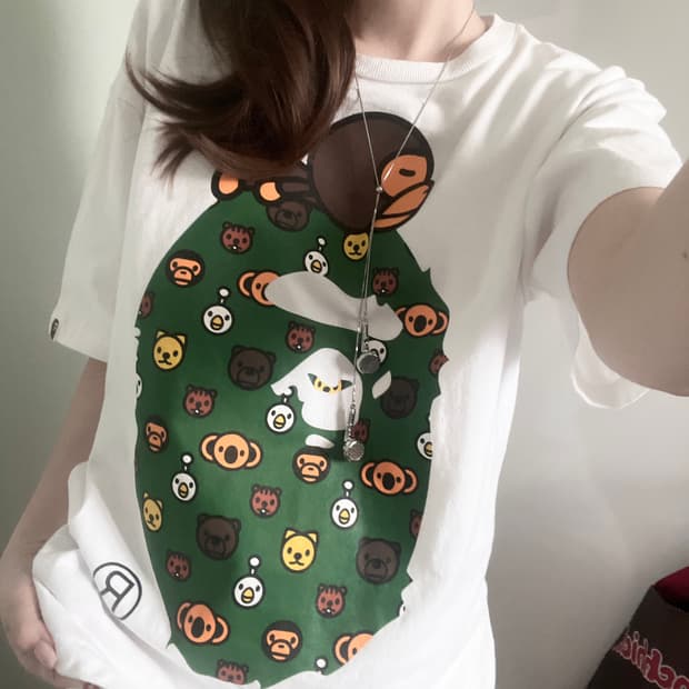 베이프 마일로 애니멀 빅 사루 반팔