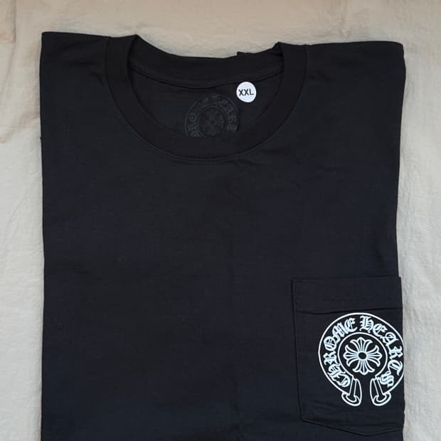 크롬하츠 홀스슈 반팔 블랙 XXL 