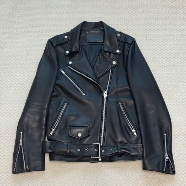 [비바스튜디오] 램스킨 소가죽 라이더자켓 M (55~66)