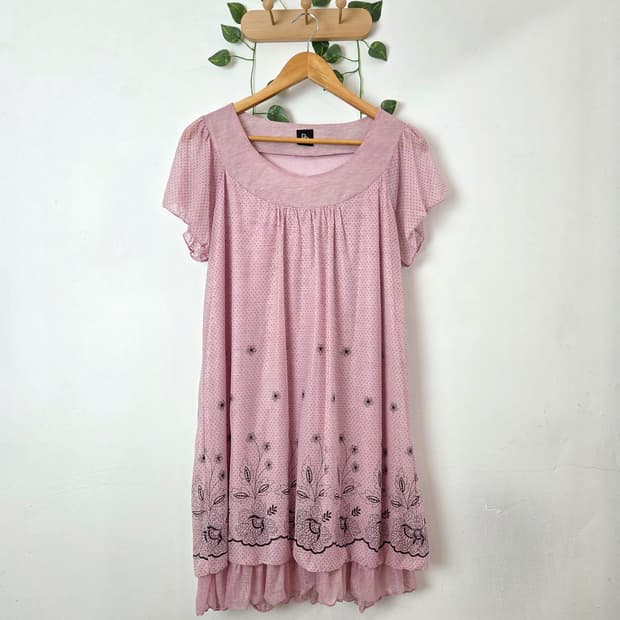핑크 여리여리 원피스