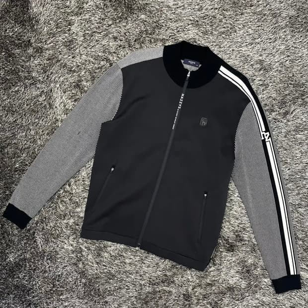 헤지스골프 남성 배색 집업 자켓 (105)