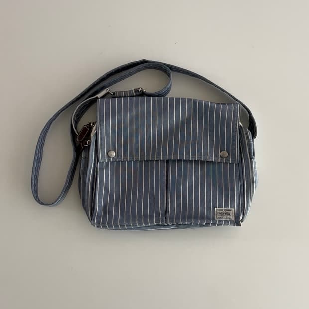 요시다 포터 70주년 기념 스트라이프 숄더백