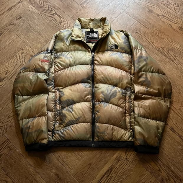 [M]노스페이스 재팬 써밋 아콘 카구아 카모 경량 패딩