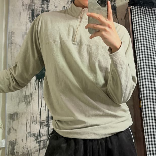 90’s  mont-bell fleece half-zip.