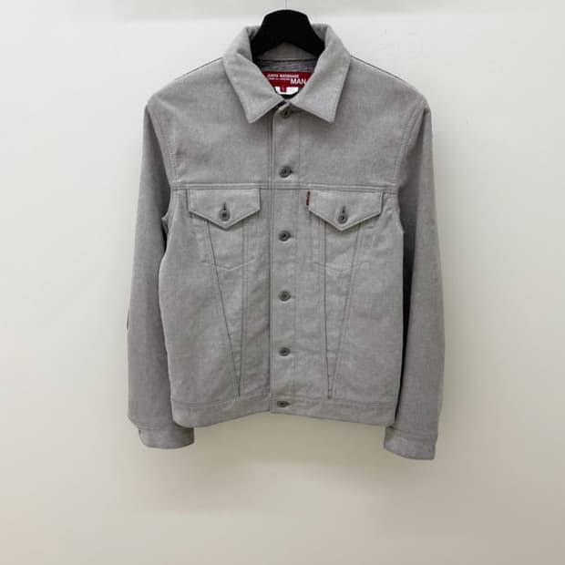 준야와타나베 x 리바이스 페이크 레더 트러커 자켓