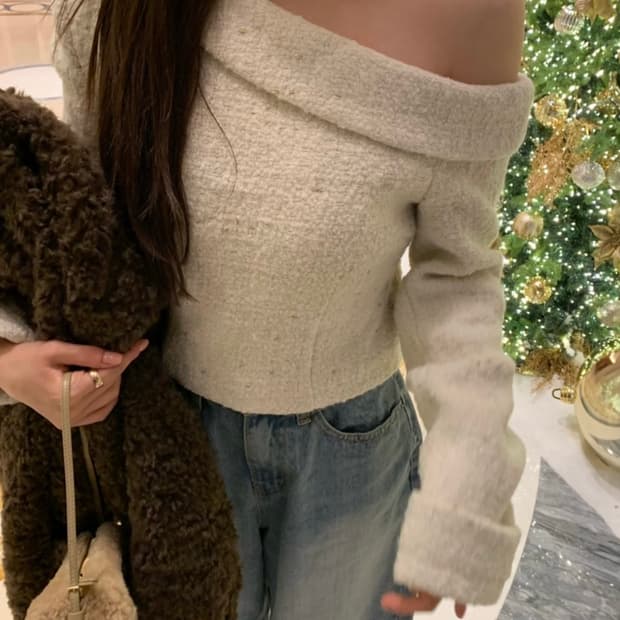 verni 베르니마켓 이브 트위드 eve tweed 블라우스 아이보리